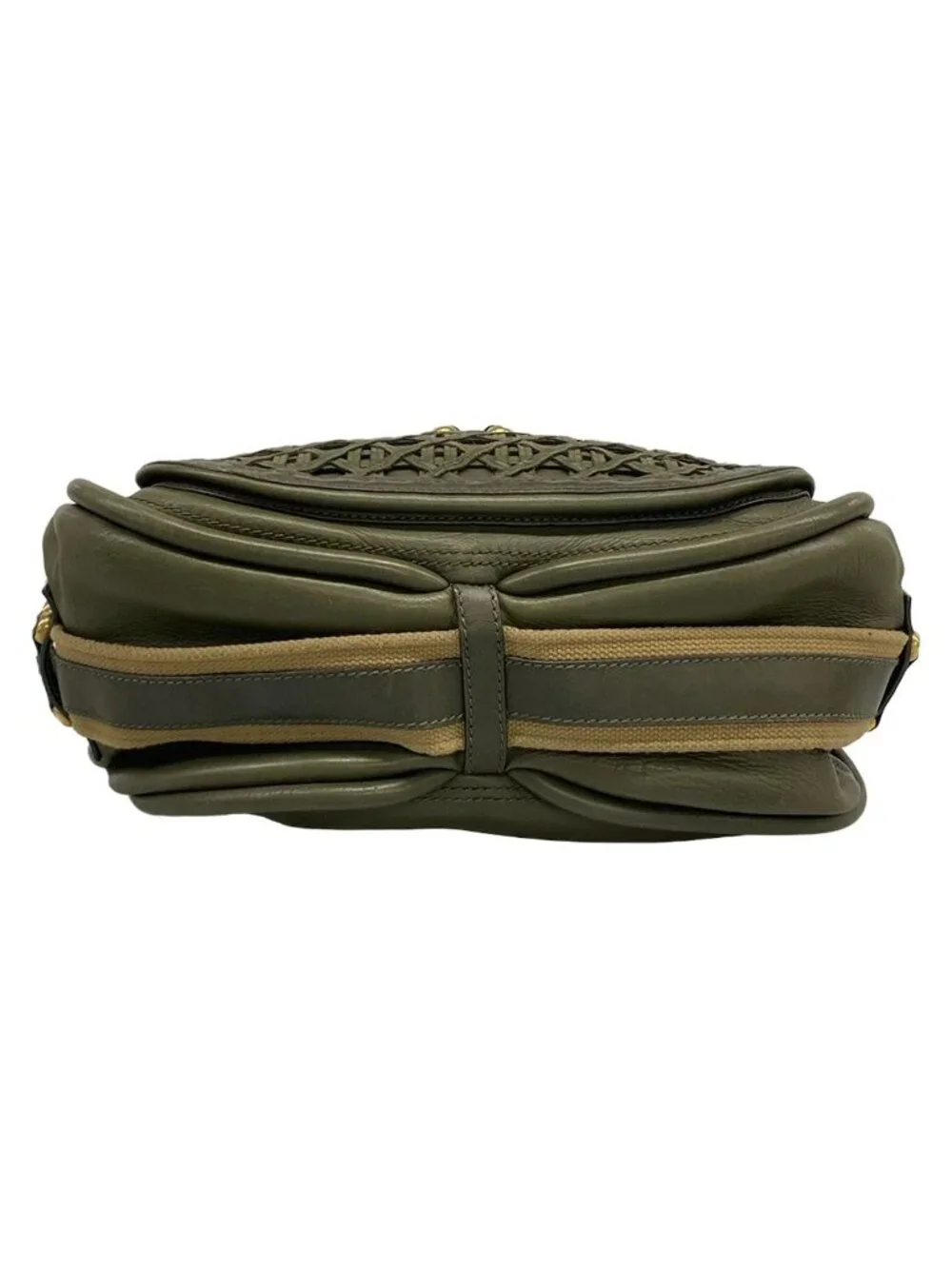 Dior Handbag Khaki Beige Leather - Picture 5 of 15